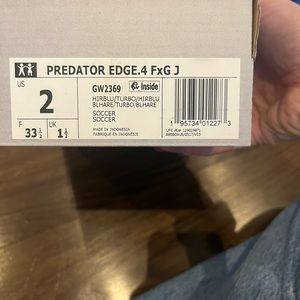 Adidas Predator Edge kids cleats